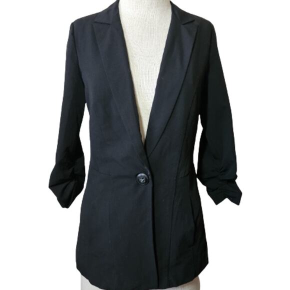 Black Blazer Jacket Size Small - Picture 1 of 5